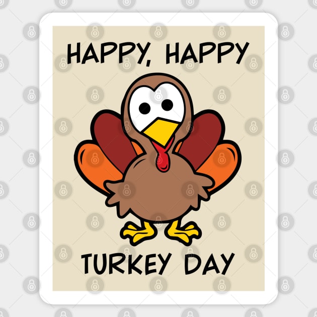 Happy Turkey Day Sticker by OffBookDesigns